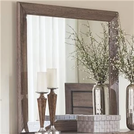 Mirror with Rustic Frame